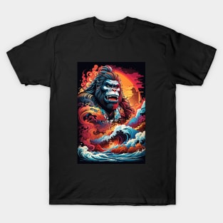 powerful of kong film colorful T-Shirt